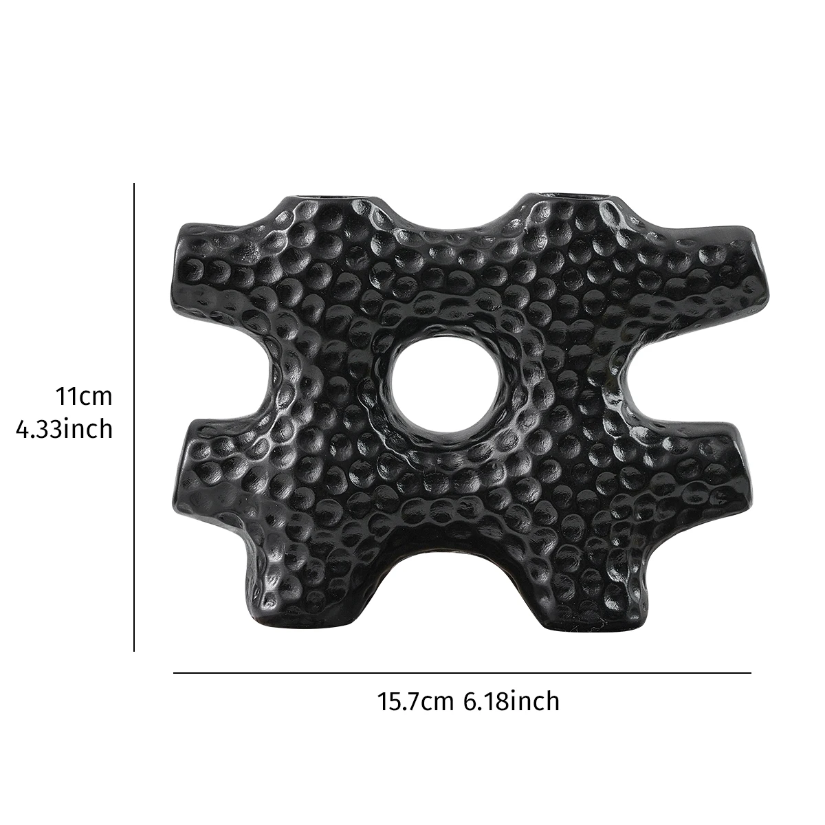 1PC, modern creative peanut-patterned checkered decorative vase, resin material home decorative vase