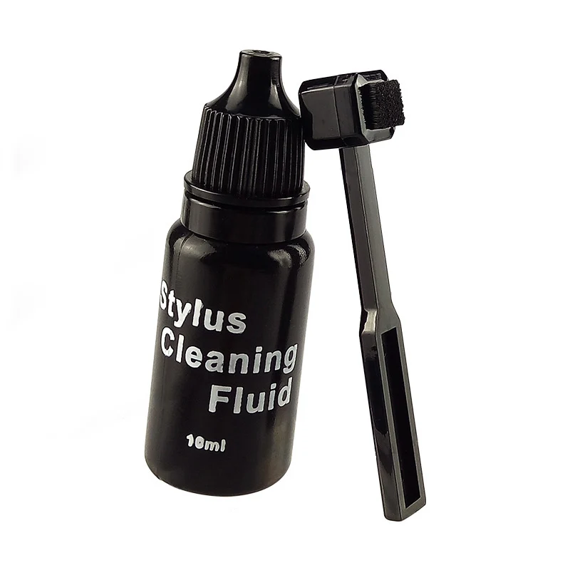 Cartridge Stylus Needle Carbon Fiber Cleaning Brush Cleaner 2-in-1 Kit For LP Vinyl Record Player Phonograph Turntable Accessory