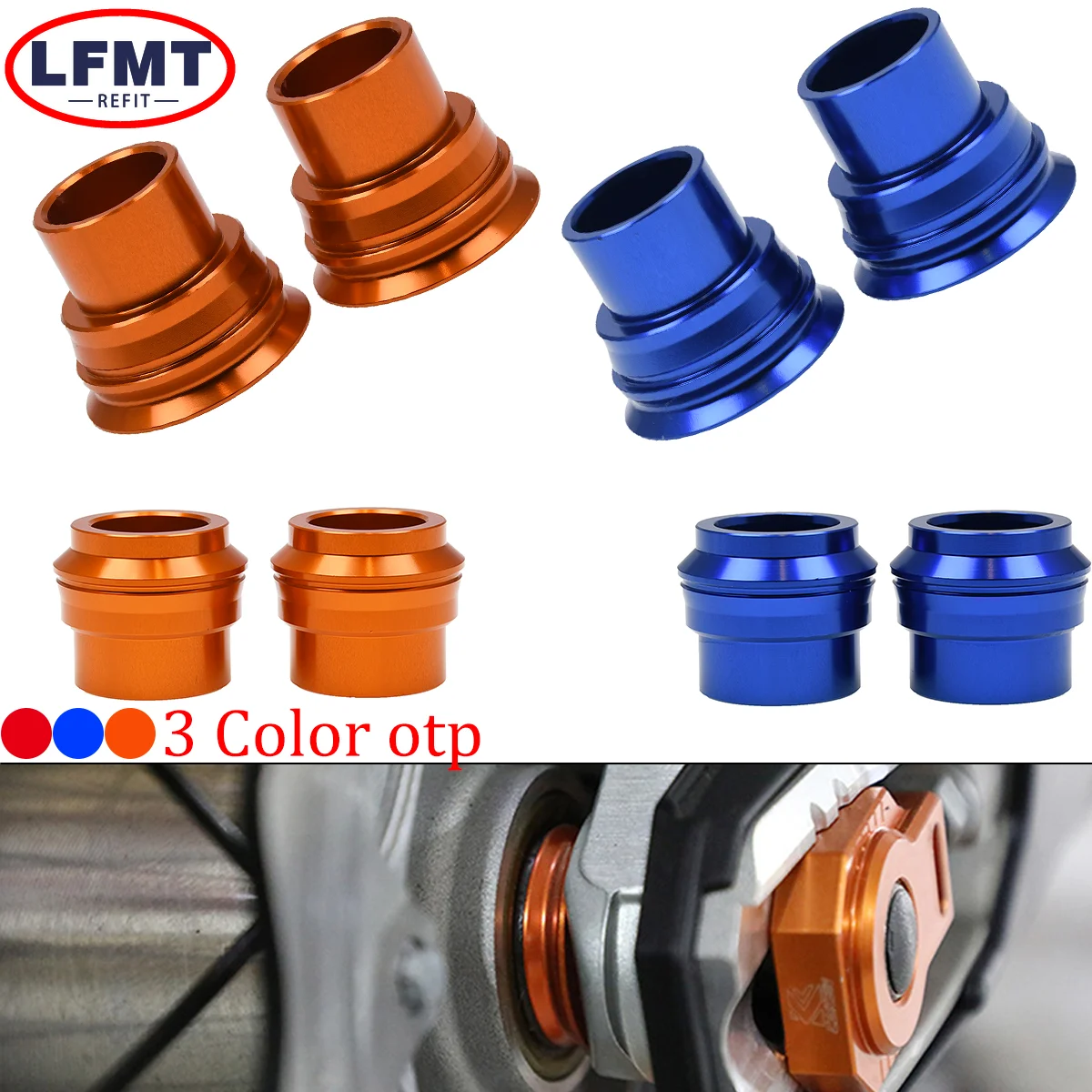 

Motorcycle Front and Rear Wheel Hub Spacer For Husqvarna FE FC FX TE TCTX 2003-2022 For KTM SX SXF EXC EXCF EXCW XCF XCW 125-530