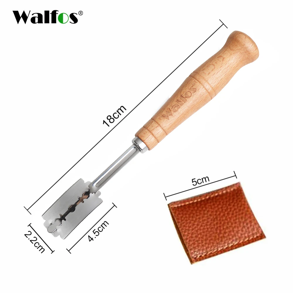 WALFOS Bread Lame New European Bread Arc Curved Knife Western-Style Baguette Cutting French Toas Cutter Tools baking tool,dough cutter,bread cutter