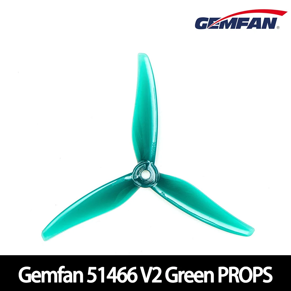 GEMFAN Hurricane 3-Blade PC Propellers - Pack of 2 Pairs