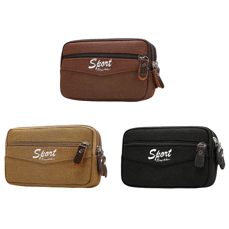 Men's Multi-Function Outdoor Canvas Waist Bag