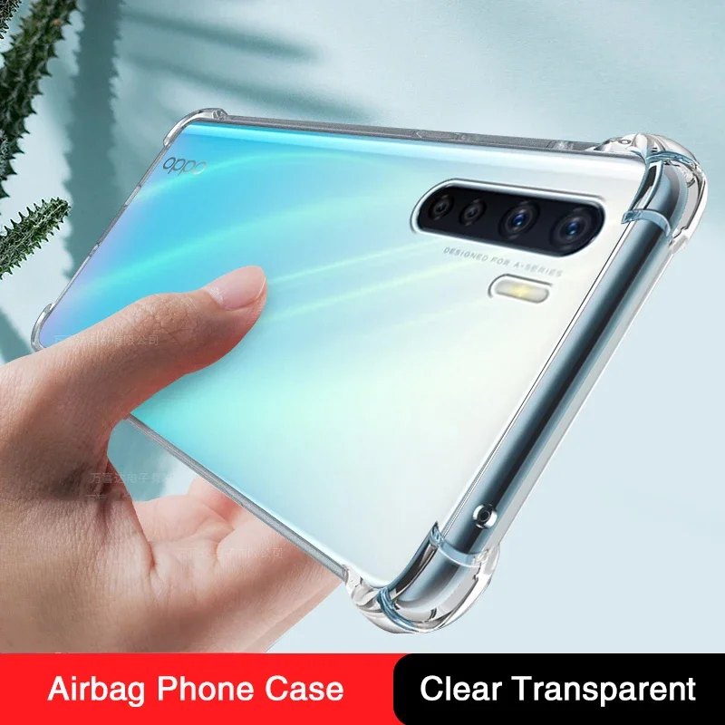 Durable Fall-Proof Transparent Phone Case with Airbag Shock Absorption and Camera Protection
