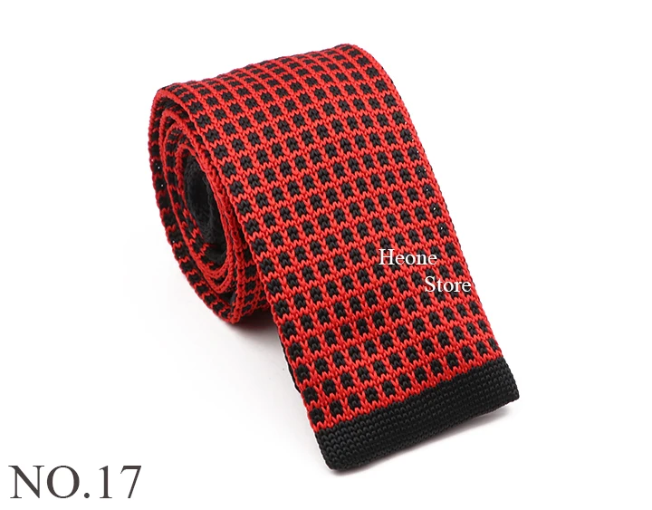 Neuheit Chic Gestrickte Krawatten Für Männer Frauen Rot Grün Grau Gewebte Krawatte Plaid Geometrische Muster Dünne Schlanke Schmale Winter Krawatte – Detail 18
