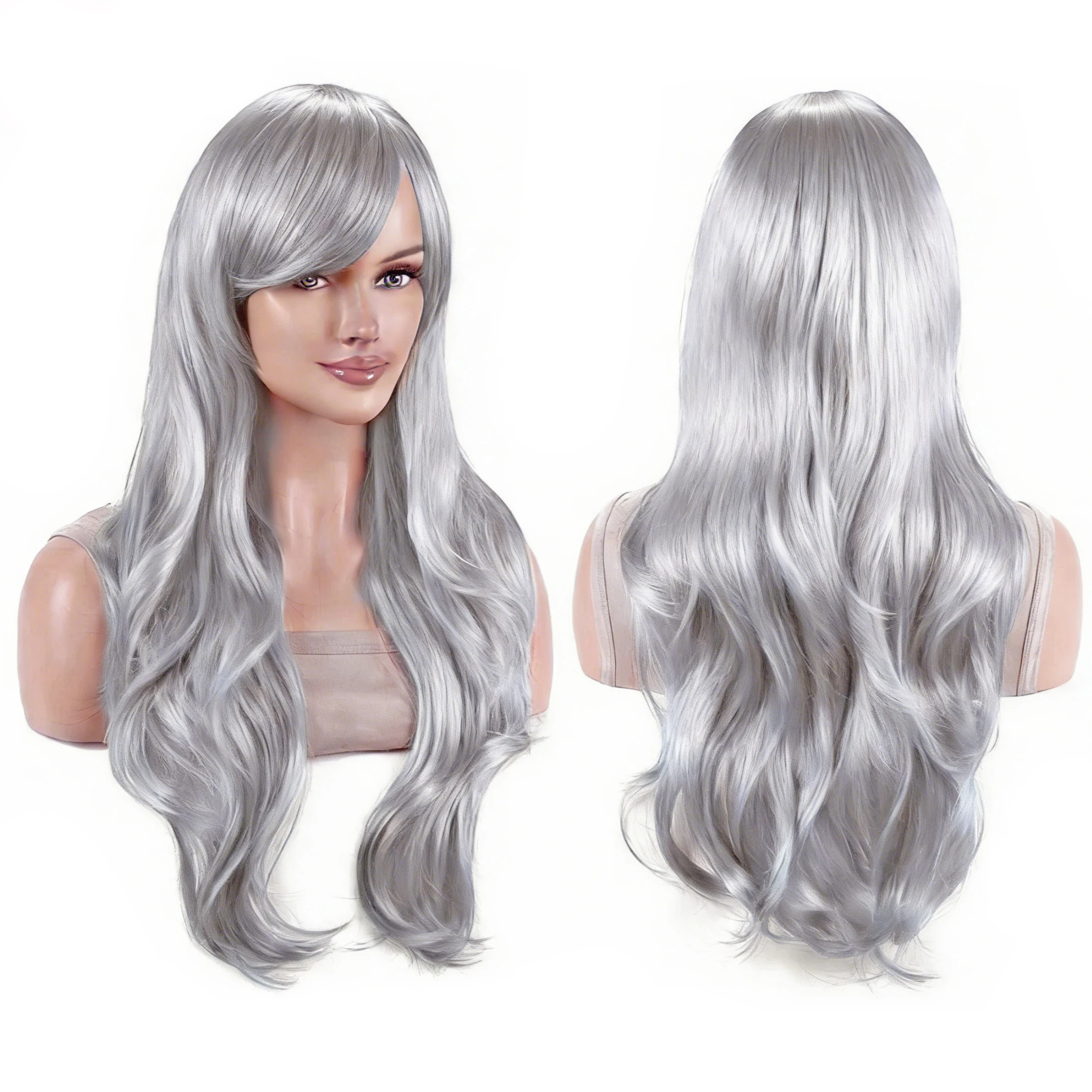 Muted Lavender Wavy Lolita Cosplay Wig
