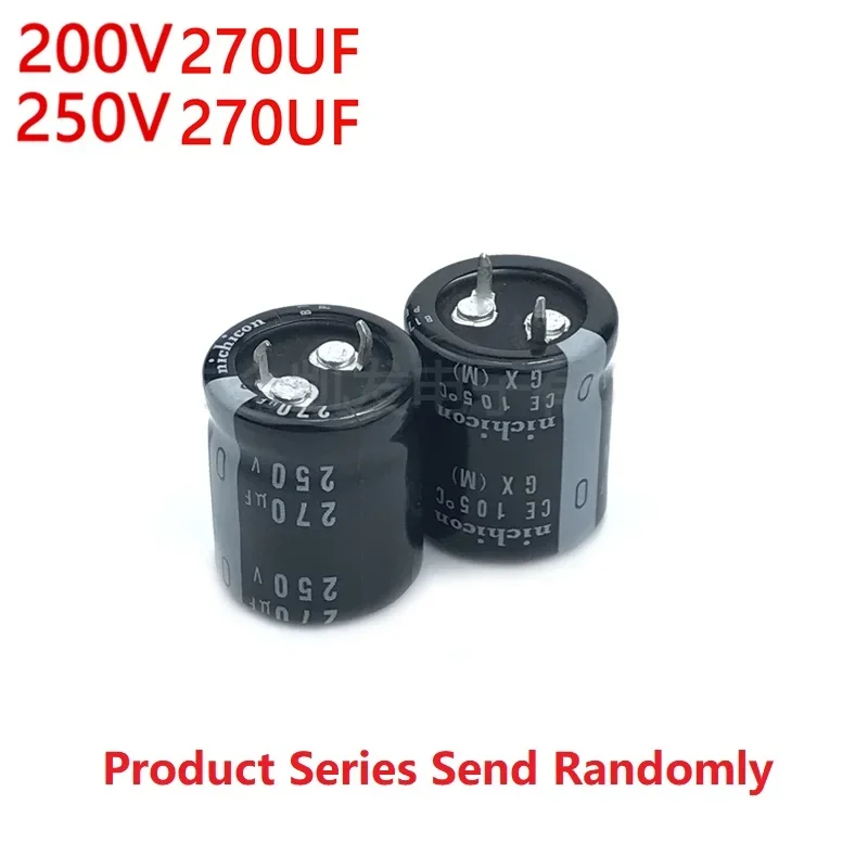 2Pcs/Lot Nichicon 270uF 200V 270uF 250V 200v270uf 250V270UF 22x25 22x30 25x20 30x20 Snap-in PSU Capacitor