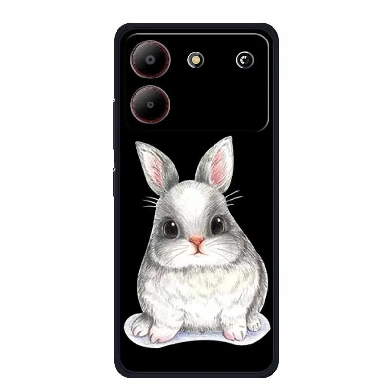 Cute Cartoon Cat Black Silicone Soft Phone Case - Stylish Protective Back Cover