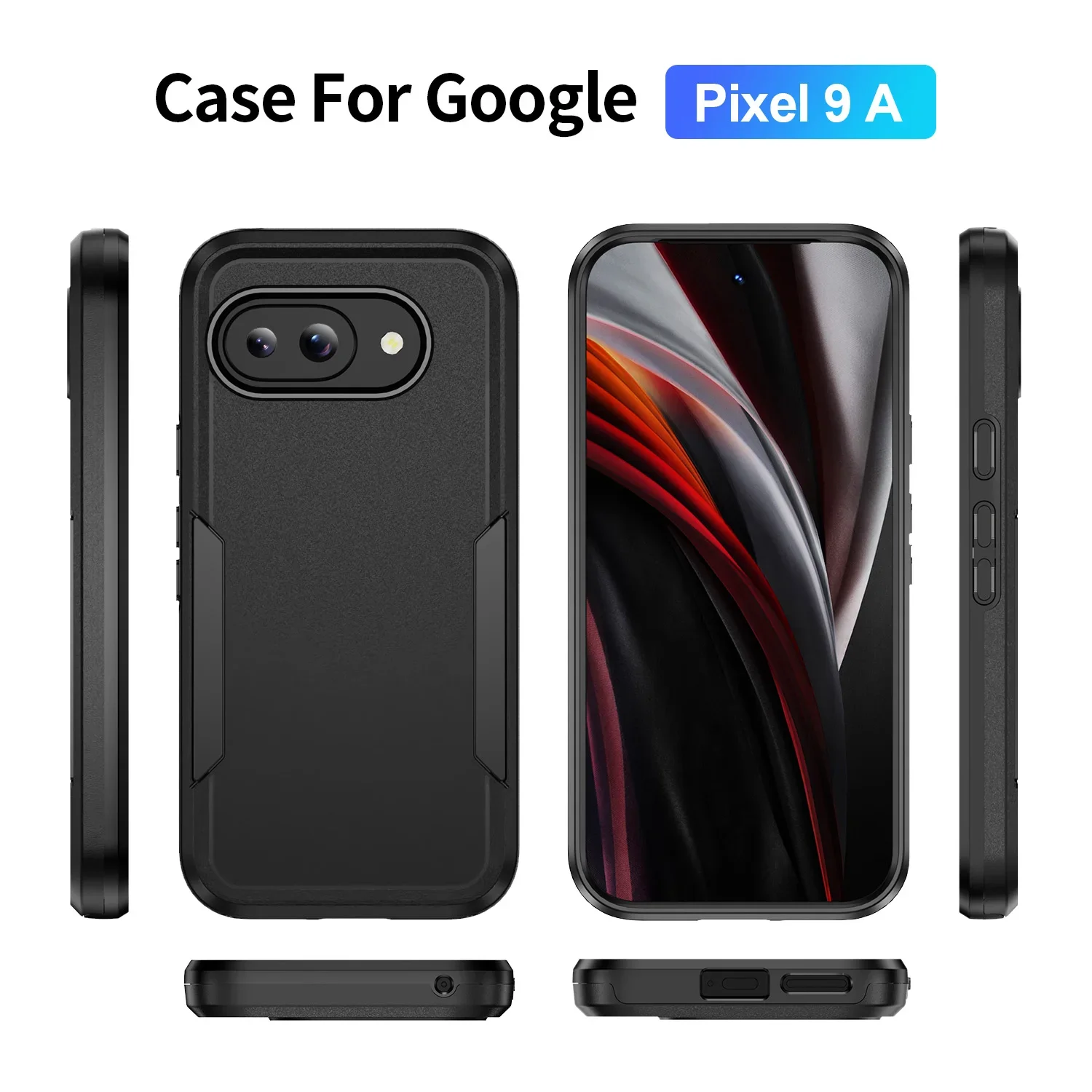 Durable Shockproof Protective Phone Case with TPU Frame and Hard Plastic Back Cover