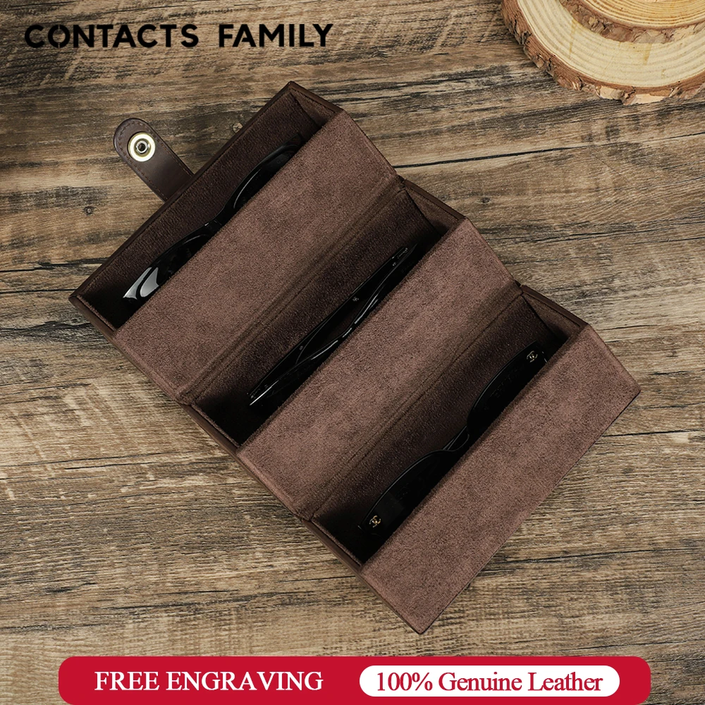 Custodia Occhiali Da Sole Pieghevole In Pelle - Con Gancio, Multifunzione, Per Auricolari E Monete, Caffè - Foto 4