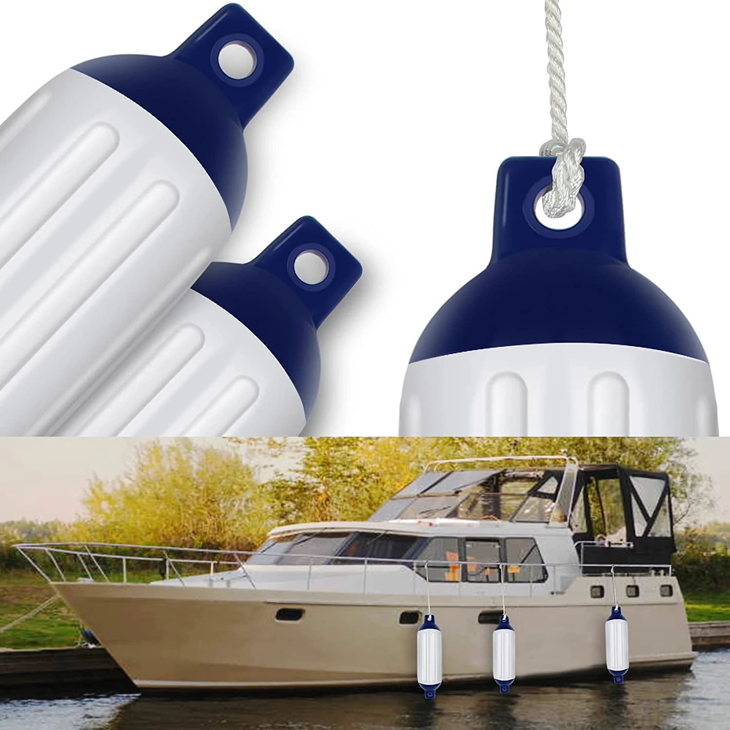10''x30''/280mm X 760mm Boat Fender Holder Inflatable Ribbed Marine