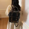 Vintage Women Backpacks High Quality Soft Leather Rucksack Student School Bag Casual Travel Knapsack Fashion Designer Back Pack 3