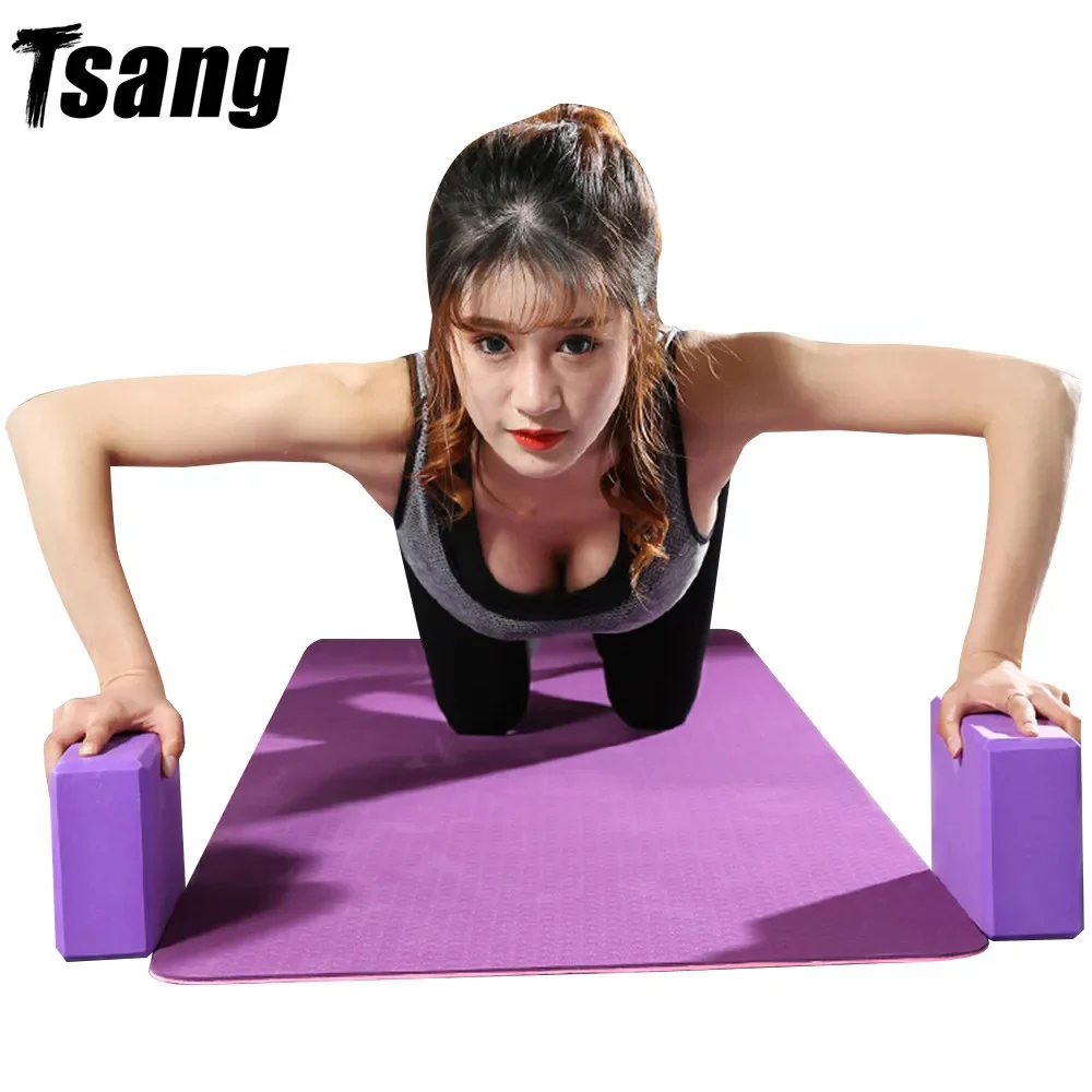 Yoga Block Brick EVA Gym Blocks Foam Brick Shaping Health Training Sports Stretching Exercise Pilates Gym Home Yoga Supplies