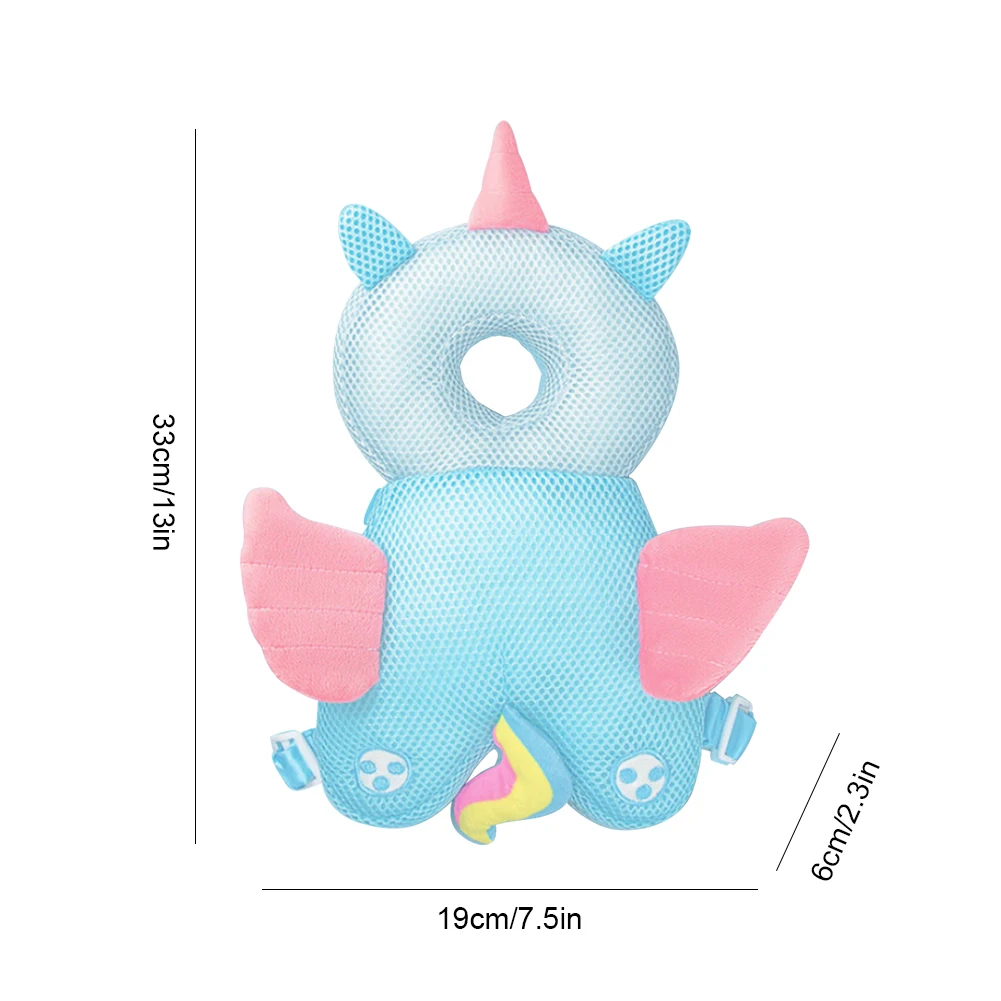 Stuffing Animal Shape Baby Back Protection Pillow Plush Walking Head Protection Backpack Anti-fall for Baby Walking & Crawling 6