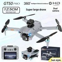 New AE5 Pro Drone 8K HD 4.5" Screen Control 20 Min Battery Headless Mode Helicopter 360° Flip Quadcopter Mini Drone Kids Toy