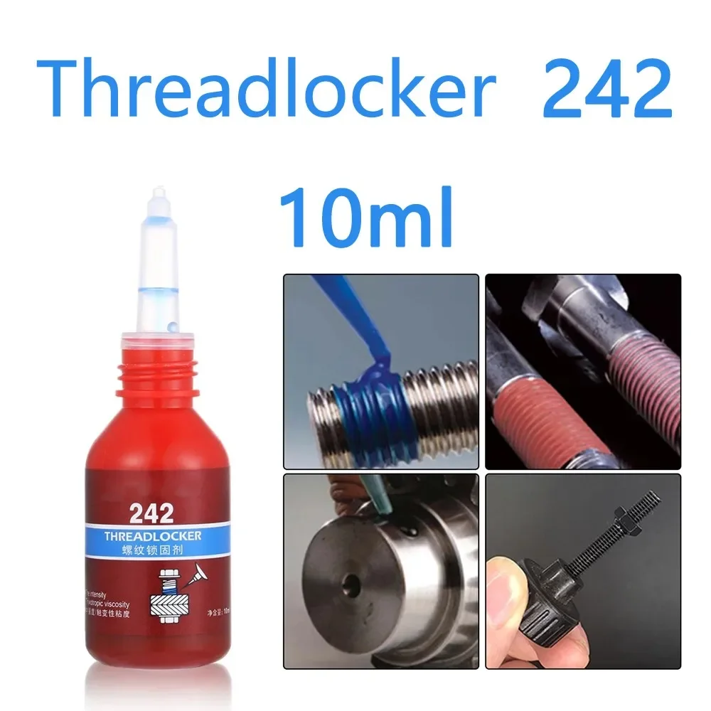 10ml Threadlocker 242 Medium Strength Threadlocker Blue Locktite Anaerobic Adhesive Caulk Adhesives Sealer Hardware threadlocker adhesive