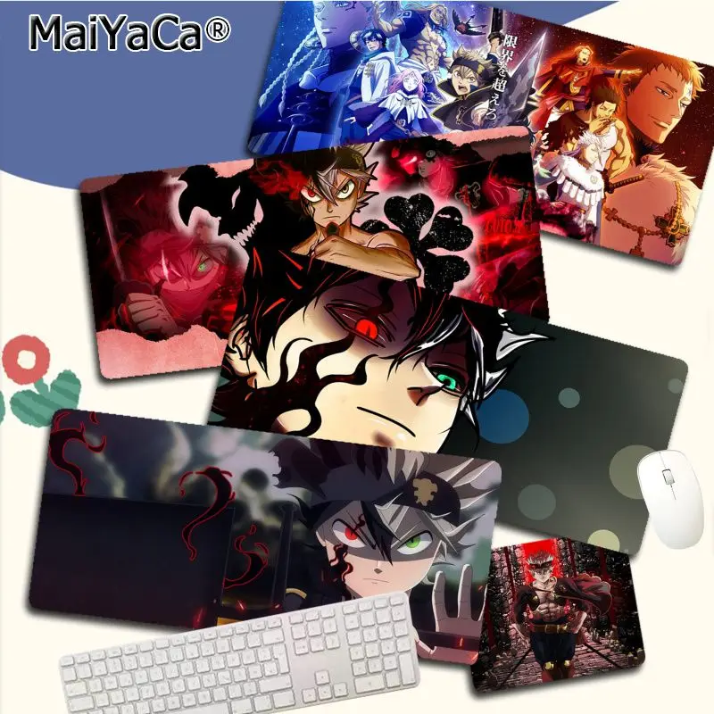 

Black Clover Anime Mousepad New Rubber Mouse Durable Desktop Mousepad Size For Game Keyboard Pad For Gamer