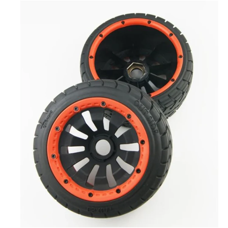 170mm Front Rear On Road Belted Tire wheel set For 1/5 rc car Baja 5b