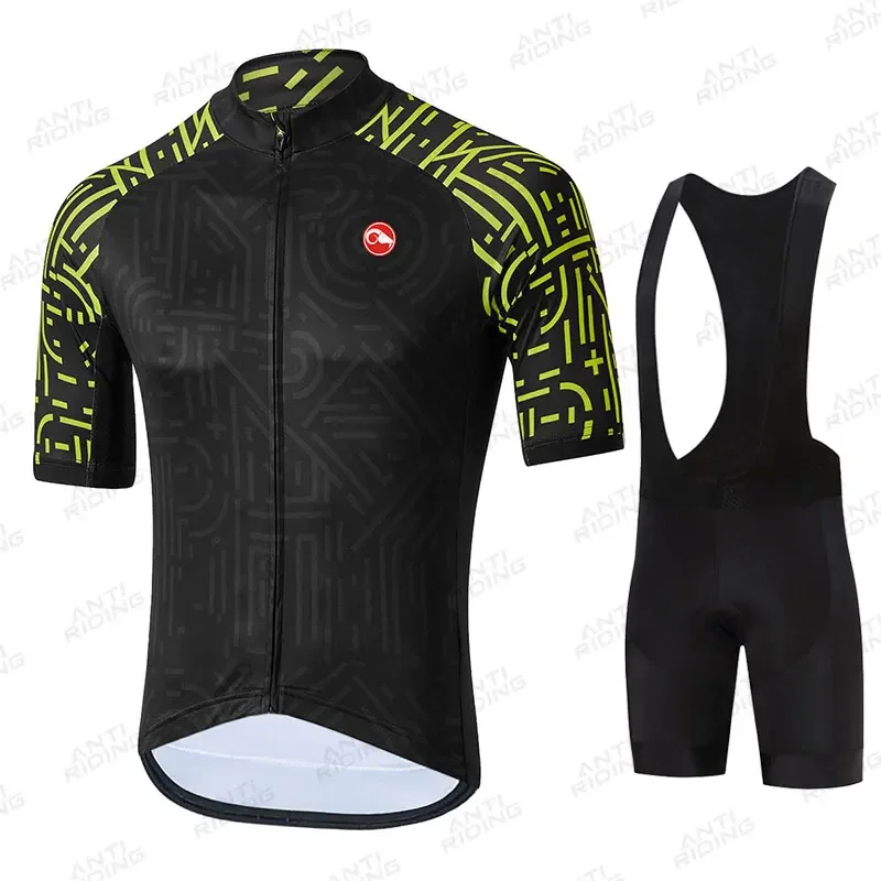 2025 Quick-Dry Cycling Jersey Sets Mountain Bike Uniform Summer Mens Cycling Jersey Set Road Bicycle Jerseys MTB Bicycle Wear 4