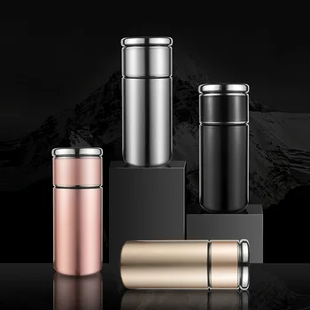 Infusore per tè bottiglia Thermos per caffè, tazza per la separazione dell'acqua del tè in acciaio inossidabile, tazza per l'acqua isolata sottovuoto a doppia parete portatile per ufficio 1