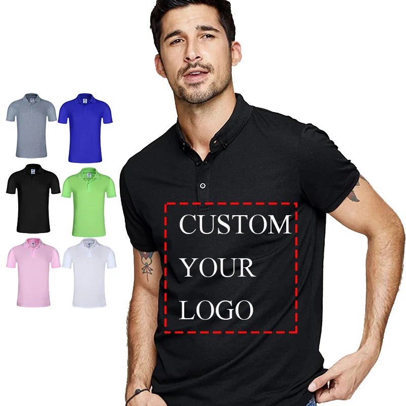 NO LOGO Price Cotton Short Sleeve Polo Shirts Custom Logo Lapel Top Advertising Cultural Shirt Team Personal Brand Design |