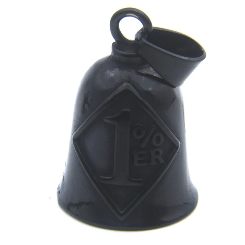 Live To Ride Bell Pendant 316L Stainless Steel Biker Style Route 66 Highway Motorcycles Necklace 4