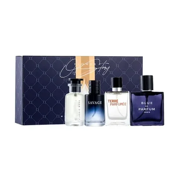 Luxury Brand Perfume Men Cologne Parfums Homme Gift Box 4Pcs Set 100ml Perfumes Masculinos Natural Floral Fruity Scent SprayLuxu 1