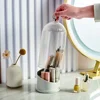 Makeup Brush Holder With Lid Makeup Tool Organizer Lid And Dust Makeup Brush Storage Nail Storage Organizer 5
