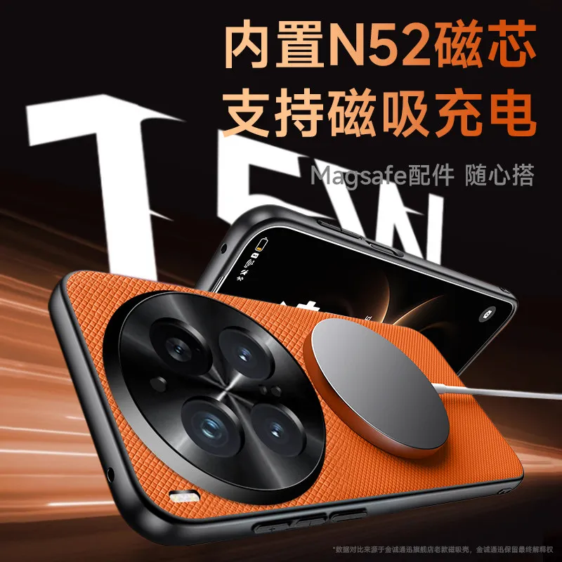 Fine Grain PU Leather Silicone Shockproof Bumper Case with Metal Lens Frame