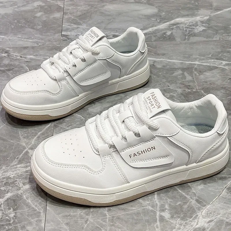 Trendy White Sneakers Unisex Casual Panda Design Spring Summer Versatile Student Couple Korean Style Rubber Bottom Shoes