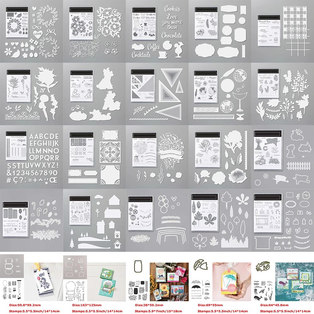 

U93-U184 DIY Scrapbooking Album Paper Card Decoration Craft Making Template