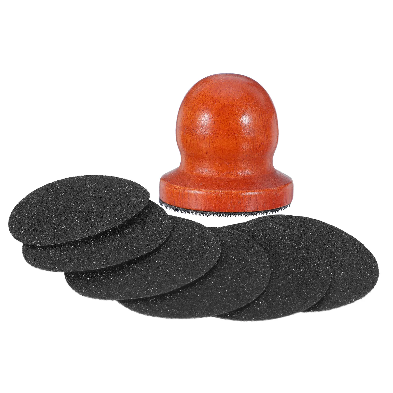 1세트 강아지 발톱 파일링 보드 교체 가능 디스크 나무 발톱 관리 인체공학적 손잡이 소형견 및 강아지용 그루밍 도구