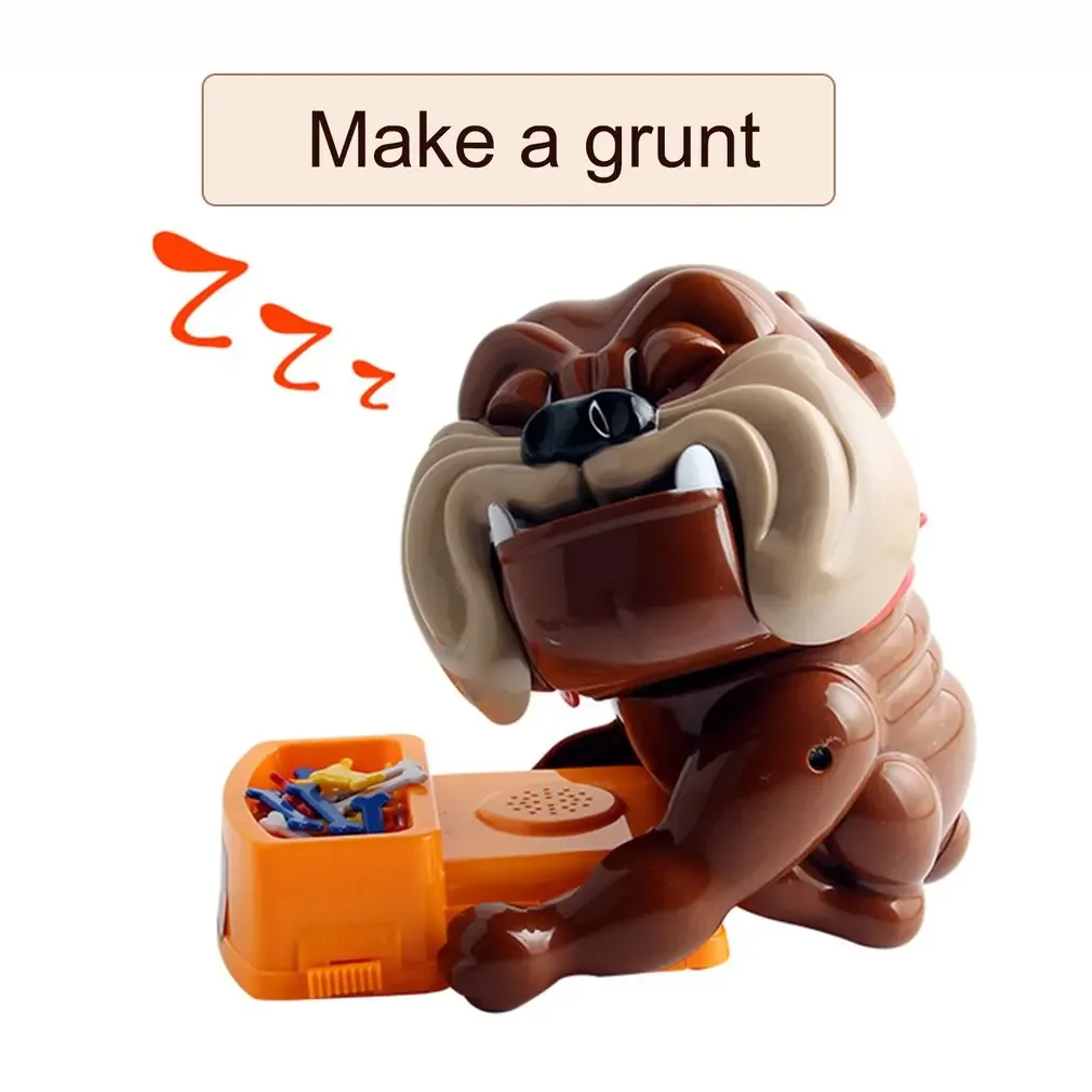 Funny Tricky Toys Bad Dog Chew Bone Action Games Biting Wake Dog Parents Interactive Toys Party Family Game Kids Xmas Gift 4