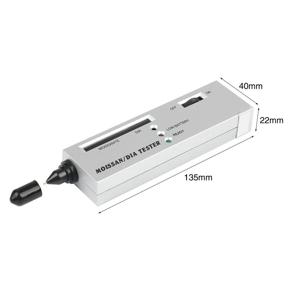 

Home Moissan Tester 9V Battery Detector Pen Diamond High Accuracy Jewelry Tools LED Moissanite Tester Plastic/Alloy