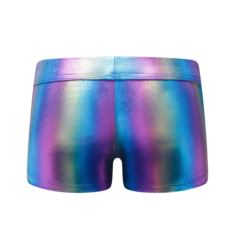 Men Underwear & Swimwear All-in-one Men's Beach Trunks Swimwear Swimsuit Shorts Boxer Briefs Summer Trunk Beach Shorts Rainbow