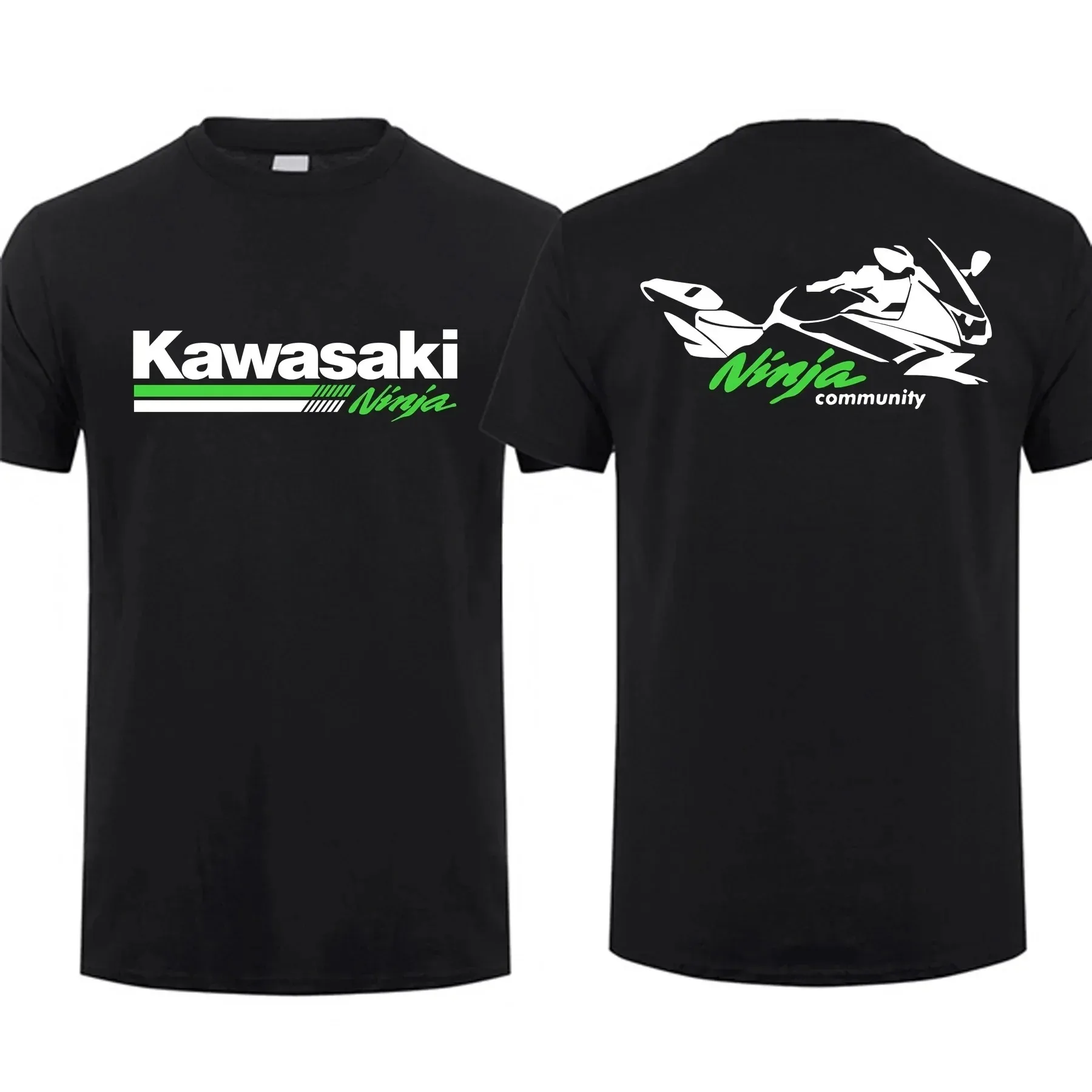 Men Sports Tops T Shirts Casual Kawasaki Racing Team Demon Claw Graphic Oversized Sports Breathable Streetwear S-4XL