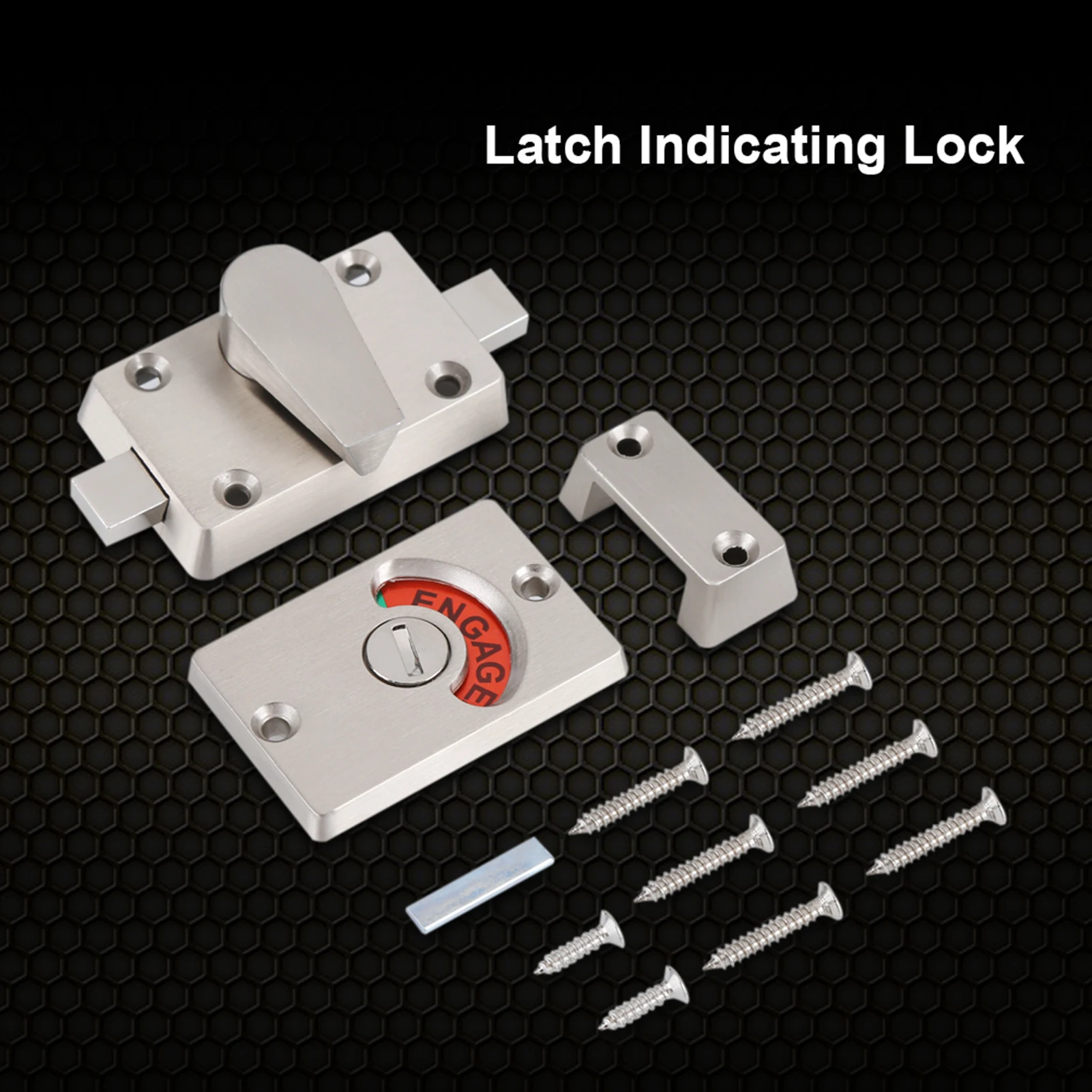 Indicator Privacy Door Lock Vacant Engaged Screws Bathroom Toilet