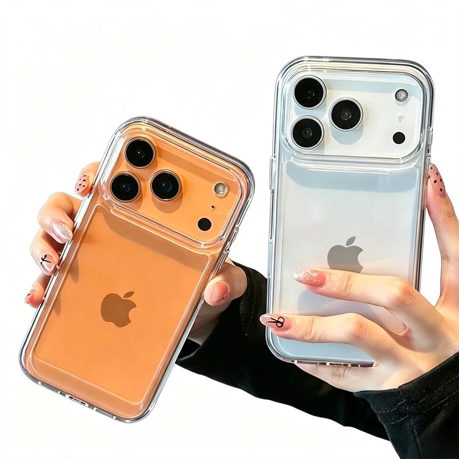 Luxury Transparent Acrylic Case - Clear Hard Bumper Armor Back Cover