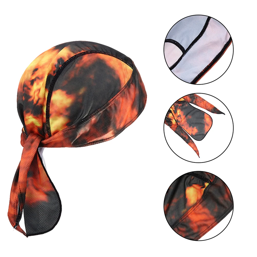 Foaincore Confezione Da 8 Cappellini Per Casco Da Uomo, Anti-sudore Doo Rags, Per Ciclismo, Moto, Bandana (stile Brillante - Foto 3