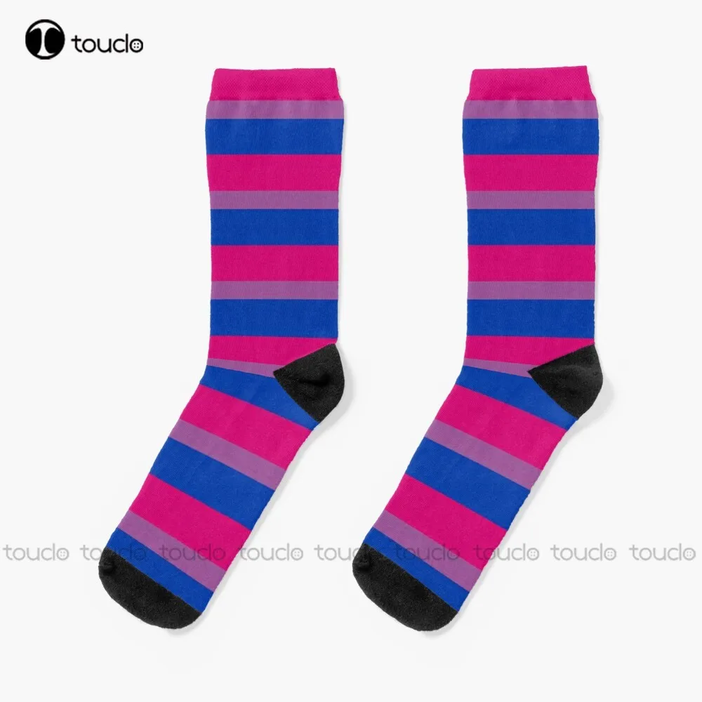 

Bisexual Flag Bisexual Flag Pride Lgbtq Bisexual Socks High Quality Cute Elegant Lovely Kawaii Cartoon Sweet Cotton Sock Retro