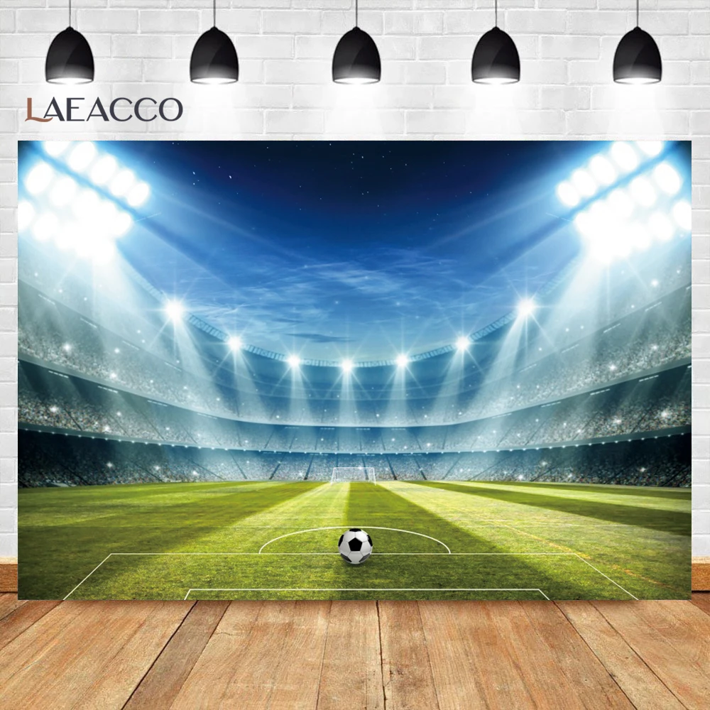 Sfondo Rotondo 200cm Per Foto - Tema Calcio, Verde, Per Feste E Studio - Foto 3