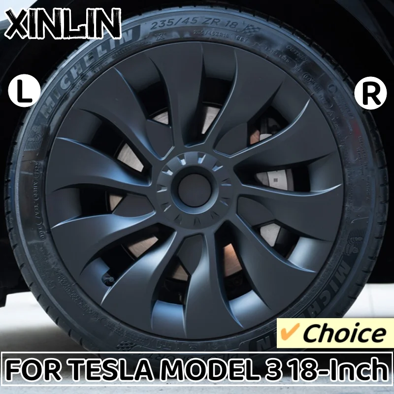 4PCS 18 Inch Wheel Hub Caps For Tesla Model 3