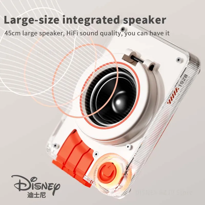 New Disney Speakers Bluetooth Wireless Mickey Speakers Mobile Phone Stand 2 in 1 Bluetooth Audio Heavy Bass Desktop Laptop M-2