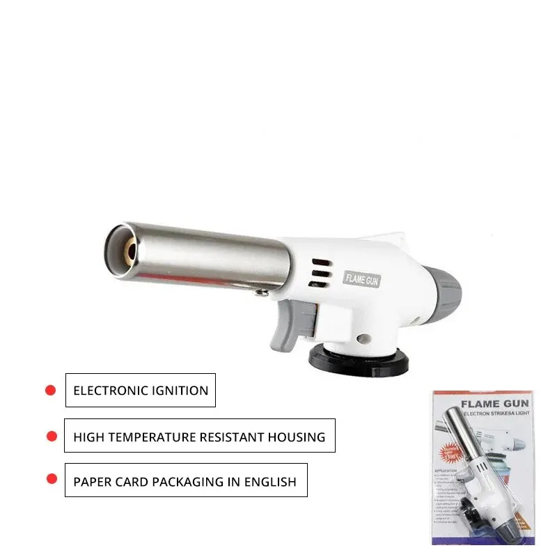 Outdoor Barbecue Igniter Welding Gun Lighter Butane Cartridge Spray Gun Household Spray 1PC butane lighter