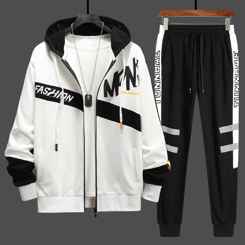 2023 New Sport Suits Mens Tracksuit Set For Men Jacket Hoodie Sweatpants Two Piece Matching Sets Student Husband Sports Clothing