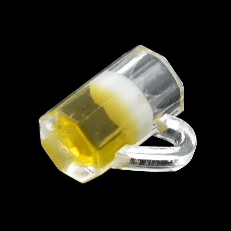 Miniature Beer Glass Resin Small Cups 10pcs Dollhouse Model Modern Home Room Table Dollhouses Decoration Supplies miniature ornament,ornament crafts,glass ornament,resin crafts,resin ornaments,miniature figurines