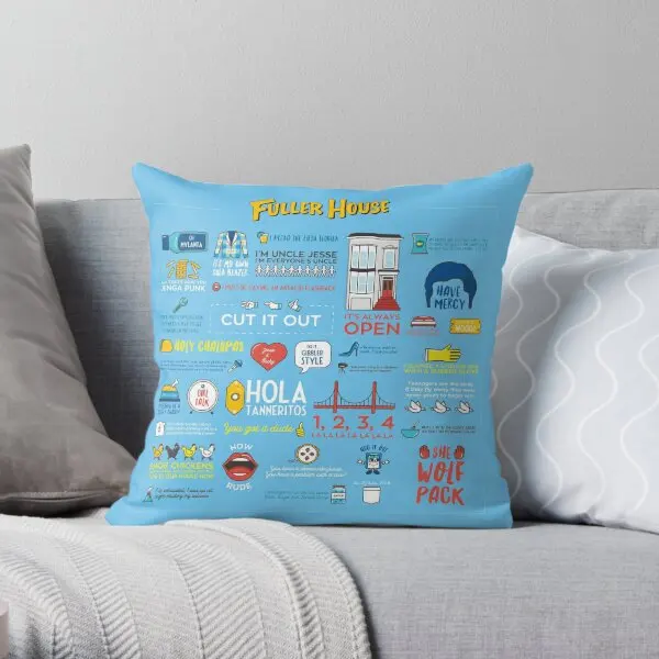

Fuller House Quotes Printing Throw Pillow Cover Throw Anime Home Fashion Wedding Decor Fashion Pillows not include One Side