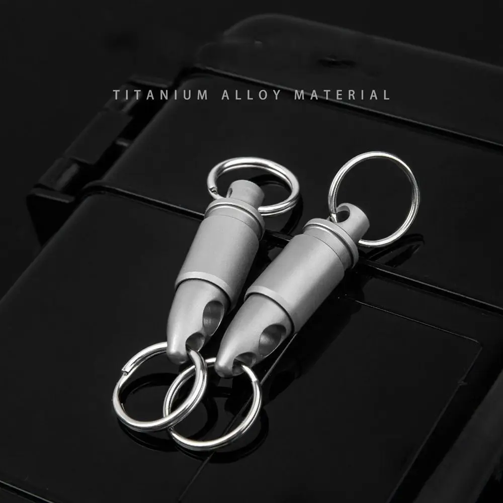Description Picture 5 of itemPortable Titanium Alloy Ultra-light EDC Keychain Accessories Car Key Ring Outdoor Small Tool 360° Rotatable Keyring