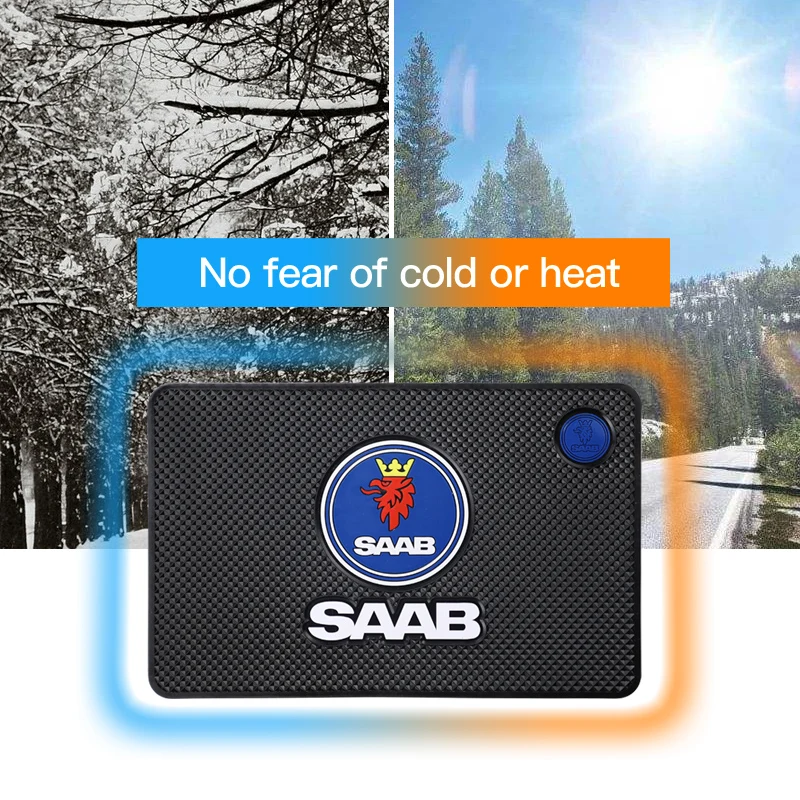 Car Dashboard Non-Slip Mat PVC Silicone Anti-Slip Pad 1Pcs car non slip mat non slip mat car dashboard mat non slip dash mat For Saab 9-3 9-5 9-7 9-X 9-3X 9-4X Turbo X