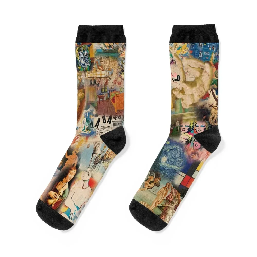 

History of art Socks floor designer anti slip football Male Socks Women's