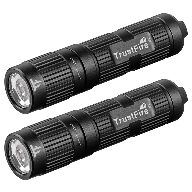 

AFBC 2X Trustfire Mini3 Edc Pocket Flashlight Waterproof LED Torch Use 10440/Aaa Battery Light Outdoor Camping Mini Lamp